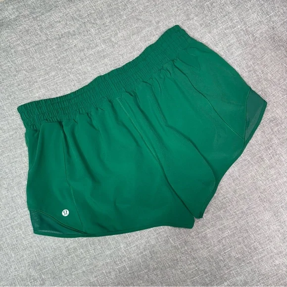 Lululemon Hotty Hot High Rise Athletic Short Cascadia Green Size 12 - Picture 7 of 8